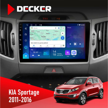 Штатна магнітола KIA Sportage 3 2011-2016 CAN Decker D9-007 4x64 DSP 360 4G