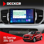 Штатная магнитола Kia Sportage 4 QL 2016-2018 CAN Decker D9-007 4x64 DSP 360 4G
