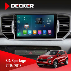 Штатная магнитола Kia Sportage 4 QL 2016-2018 CAN Decker D9003 6x128, DSP, 4G, 2k
