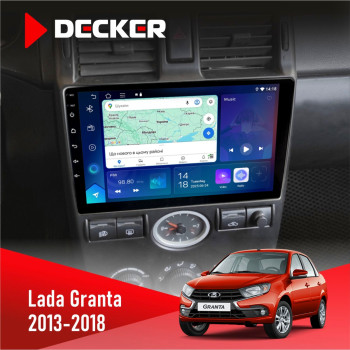 Штатна магнітола Lada Granta 2013-2018 Decker D9-007 4x64 DSP 360 4G