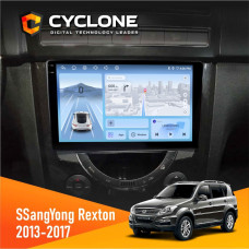 Штатная магнитола SsangYong Rexton 2013-2017 Cyclone C9009 4x64, DSP, 4G, 2k