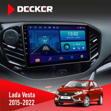 Штатная магнитола Lada Vesta 2015-2022 Decker D9001 4x64, DSP