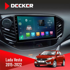 Штатна магнітола Lada Vesta 2015-2022 Decker D9003 6x128, DSP, 4G, 2k