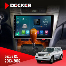 Штатна магнітола Lexus RX 2003-2007 Decker D9003 6x128, DSP, 4G, 2k