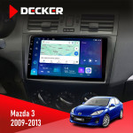 Штатная магнитола Mazda 3 2009-2013 Decker D9-007 4x64 DSP 360 4G