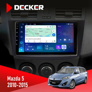 Штатна магнітола Mazda 5 (Premacy) 2010-2015 Decker D9-007 4x64 DSP 360 4G