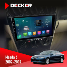 Штатна магнітола Mazda 6 2002-2007 Decker D9003 6x128, DSP, 4G, 2k