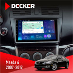 Штатная магнитола Mazda 6 GH 2007-2012 Decker D9-007 4x64 DSP 360 4G