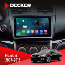 Штатна магнітола Mazda 6 GH 2007-2012 Decker D9003 6x128, DSP, 4G, 2k