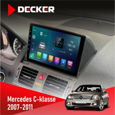 Штатна магнітола Mercedes-Benz C-klasse (W204) 2007-2011 Decker D9003 6x128, DSP, 4G, 2k