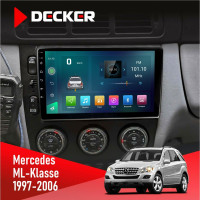 Штатная магнитола Mercedes-Benz ML-Klasse (W163) 1997-2006 AMP Decker D9003 6x128, DSP, 4G, 2k