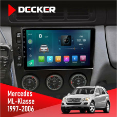 Штатна магнітола Mercedes-Benz ML-Klasse (W163) 1997-2006 AMP Decker D9003 6x128, DSP, 4G, 2k