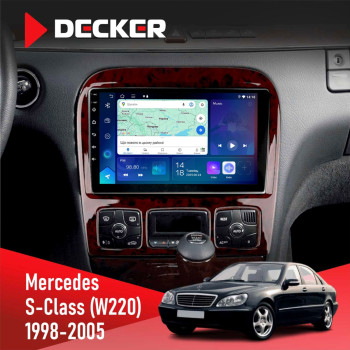 Штатна магнітола Mercedes-Benz S-Class (W220) 1998-2005 Decker D9-007 4x64 DSP 360 4G