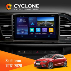  Штатна магнітола Seat Leon 2012-2020 Cyclone C9006 4x64, DSP, DVR