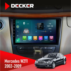 Штатна магнітола Mercedes-Benz W211 2002-2009 AMP Decker D9003 6x128, DSP, 4G, 2k