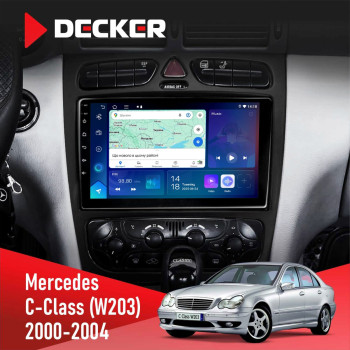 Штатна магнітола Mercedes-Benz C-Class (W203) 2000-2004 Decker D9-007 4x64 DSP 360 4G