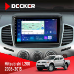 Штатная магнитола Mitsubishi L200 2006-2015 Decker D9-007 4x64 DSP 360 4G
