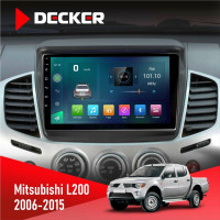 Штатная магнитола Mitsubishi L200 2006-2015 Decker D9003 6x128, DSP, 4G, 2k