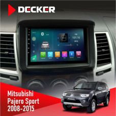 Штатна магнітола Mitsubishi Pajero Sport 2008-2015 Decker D9003 6x128, DSP, 4G, 2k