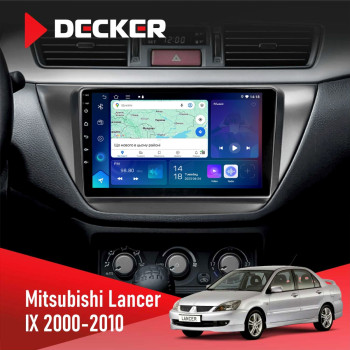 Штатна магнітола Mitsubishi Lancer 9 2000-2010 Decker D9-007 4x64 DSP 360 4G