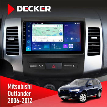 Штатна магнітола Mitsubishi Outlander XL 2006-2012 Decker D9-007 4x64 DSP 360 4G