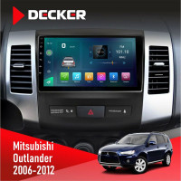 Штатная магнитола Mitsubishi Outlander XL 2006-2012 AMP Decker D9003 6x128, DSP, 4G, 2k