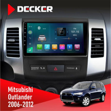 Штатна магнітола Mitsubishi Outlander XL 2006-2012 AMP Decker D9003 6x128, DSP, 4G, 2k