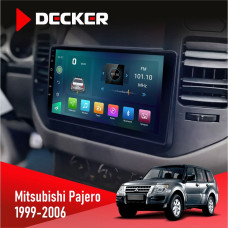 Штатна магнітола Mitsubishi Pajero 1999-2006 Decker D9003 6x128, DSP, 4G, 2k