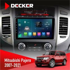 Штатна магнітола Mitsubishi Pajero 2007-2021 Decker D9003 6x128, DSP, 4G, 2k