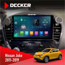 Штатна магнітола Nissan Juke 2011-2019 Decker D9003 6x128, DSP, 4G, 2k
