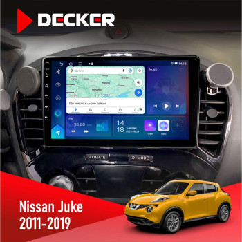Штатна магнітола Nissan Juke 2011-2019 Decker D9-007 4x64 DSP 360 4G