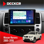 Штатная магнитола Nissan Navara (D40) 2005-2010 Decker D9-007 4x64 DSP 360 4G