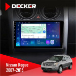 Штатная магнитола Nissan Rogue 2007-2015 Decker D9-007 4x64 DSP 360 4G