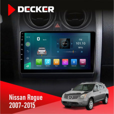 Штатна магнітола Nissan Rogue 2007-2015 Decker D9003 6x128, DSP, 4G, 2k