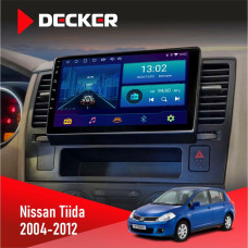 Штатна магнітола Nissan Tiida 2004-2012 Decker D9001 4x64, DSP
