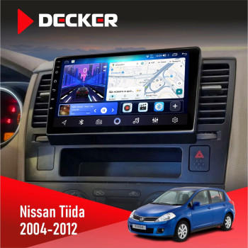Штатна магнітола Nissan Tiida 2004-2012 Decker D9-006 4x64, 4G