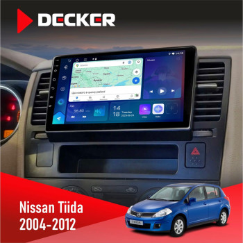 Штатна магнітола Nissan Tiida 2004-2012 Decker D9-007 4x64 DSP 360 4G
