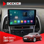 Штатная магнитола Opel Astra j 2009-2017 Decker D9003 6x128, DSP, 4G, 2k