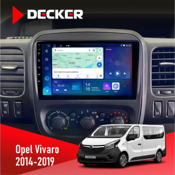 Штатна магнітола Opel Vivaro 2014-2019 Decker D9-007 4x64 DSP 360 4G