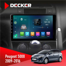 Штатная магнитола Peugeot (5008) 2009-2016 Decker D9003 6x128, DSP, 4G, 2k