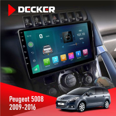 Штатная магнитола Peugeot (5008) 2009-2016 Climate Decker D9003 6x128, DSP, 4G, 2k