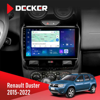 Штатна магнітола Renault Duster 2015+ Decker D9-007 4x64 DSP 360 4G