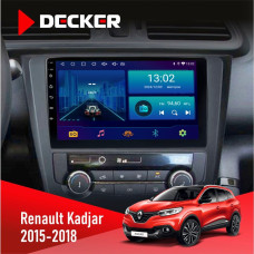 Штатная магнитола Renault Kadjar 2015-2018 Decker D9001 4x64, DSP