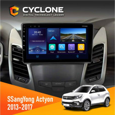 Штатная магнитола SsangYong Korando 2013-2017 Cyclone C9006 4x64, DSP, DVR