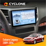 Штатна магнітола Subaru Legacy 2009-2014 Cyclone C9-012 4x64 DSP 4G