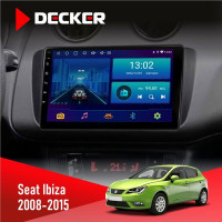 Штатная магнитола Seat Ibiza 2008-2015 Decker D9001 4x64, DSP