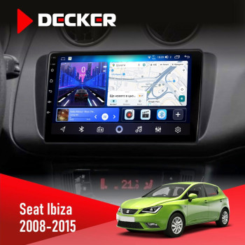 Штатная магнитола Seat Ibiza 2008-2015 Decker D9-006 4x64, 4G