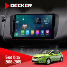 Штатная магнитола Seat Ibiza 2008-2015 Decker D9003 6x128, DSP, 4G, 2k