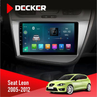 Штатная магнитола Seat Leon 2005-2015 Decker D9003 6x128, DSP, 4G, 2k