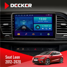 Штатная магнитола Seat Leon 2012-2020 Decker D9002 6x128, DSP, 360